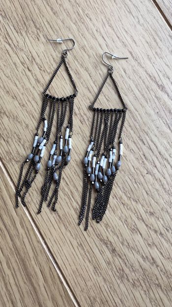 Magnifiques boucles d’oreilles de créateur / boucles d’oreilles longues