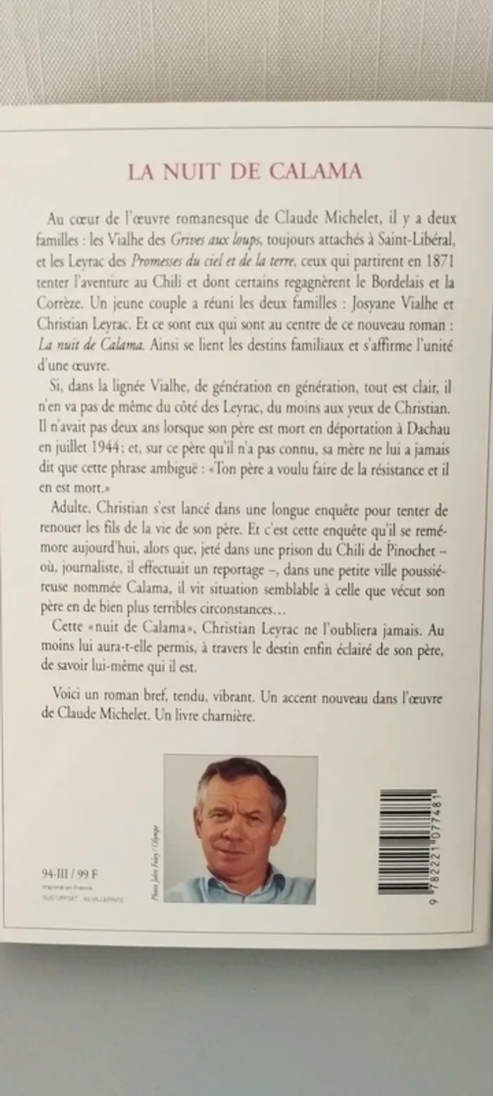 La nuit de Calama C.Michelet. - photo numéro 2