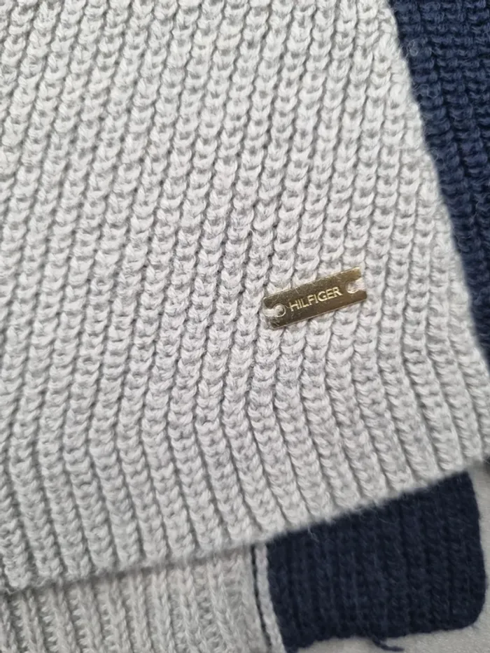 Pull tunique Tommy Hilfiger gris – Taille S Femme (mesures en photos) - photo numéro 8