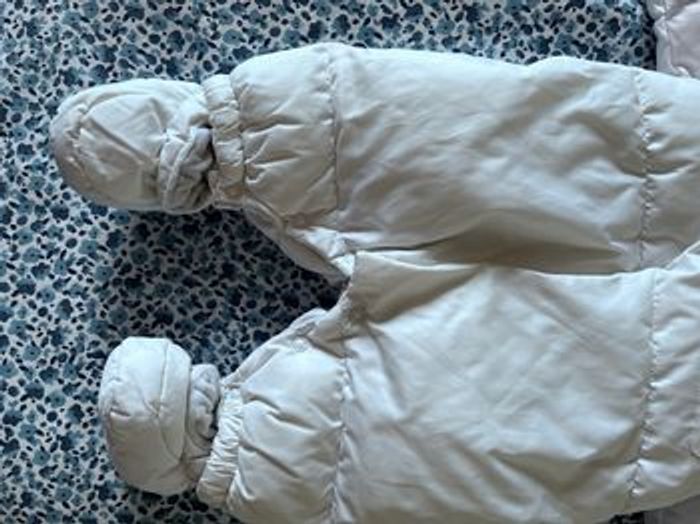 Combipilote blanc fourrure capuche 0-3 mois naissance Berligot - photo numéro 6