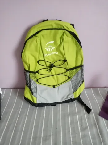 Sac à dos vert et gris