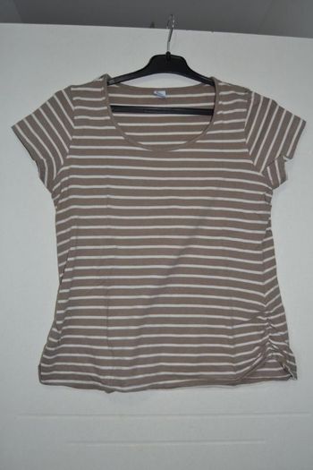 t shirt carreau marron