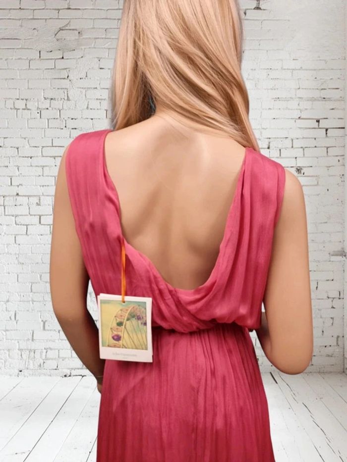 La fée maraboutée robe longue en soie * taille 42 * - photo numéro 4
