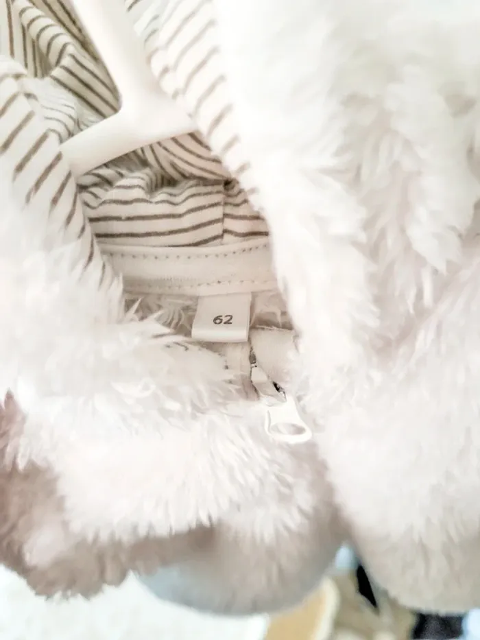 Gilet oreille ourson blanc - photo numéro 2