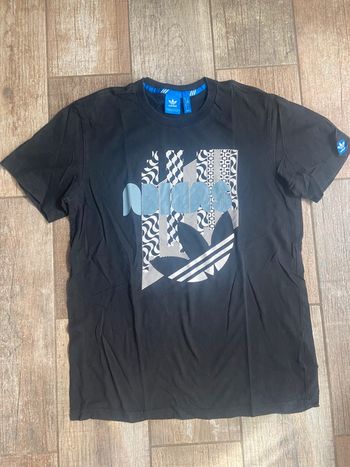 T-shirt manches courtes noir homme adidas