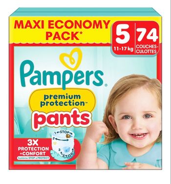 🌟 Carton Pampers Prenium Protection Pants Taille 5 – 20€