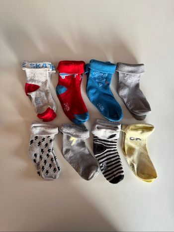 Lot de 8 paires de chaussettes avec rebord