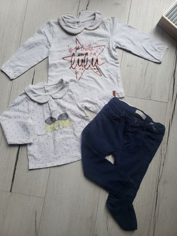 Lot de 3 articles fille 18 mois Lulu okaidi zara