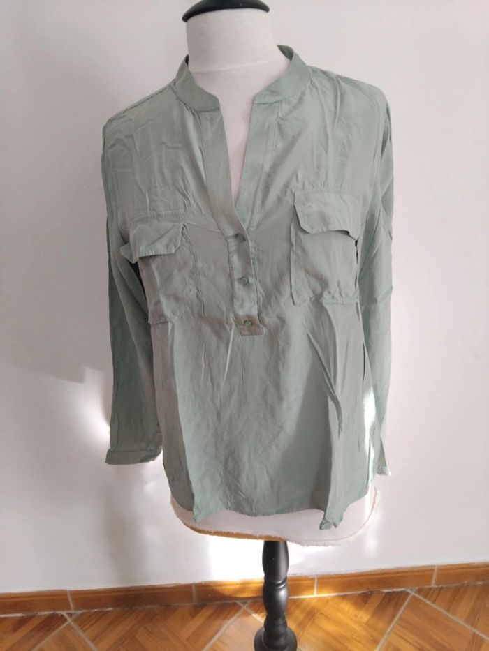 Chemise Caroll t44 100%soie