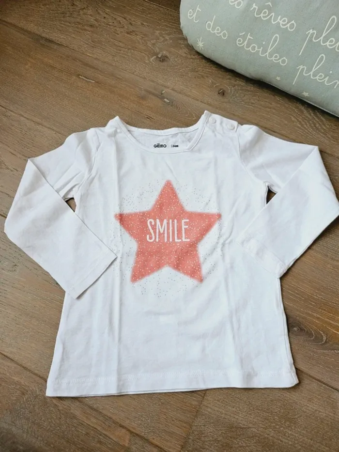 Tshirt manches longues 24 mois.