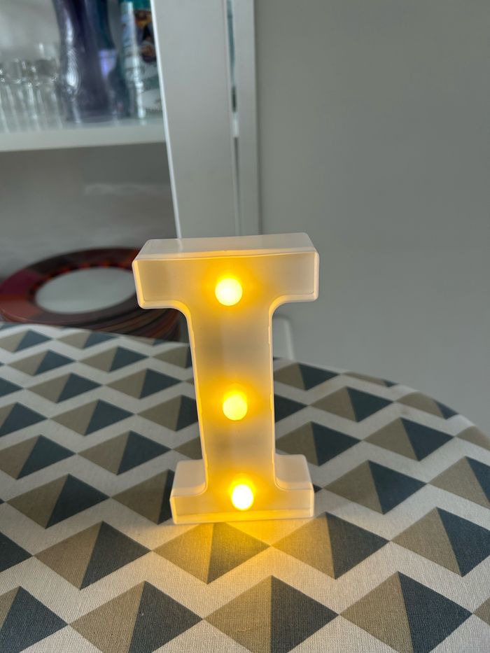Lettre et chiffre lumineux avec piles fournie - photo numéro 2