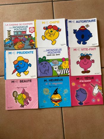 Lot livres monsieur madame 