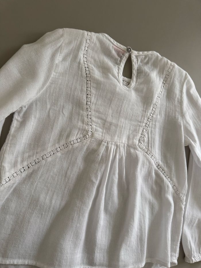 Blouse blanche tape à l’œil 5 ans - photo numéro 6