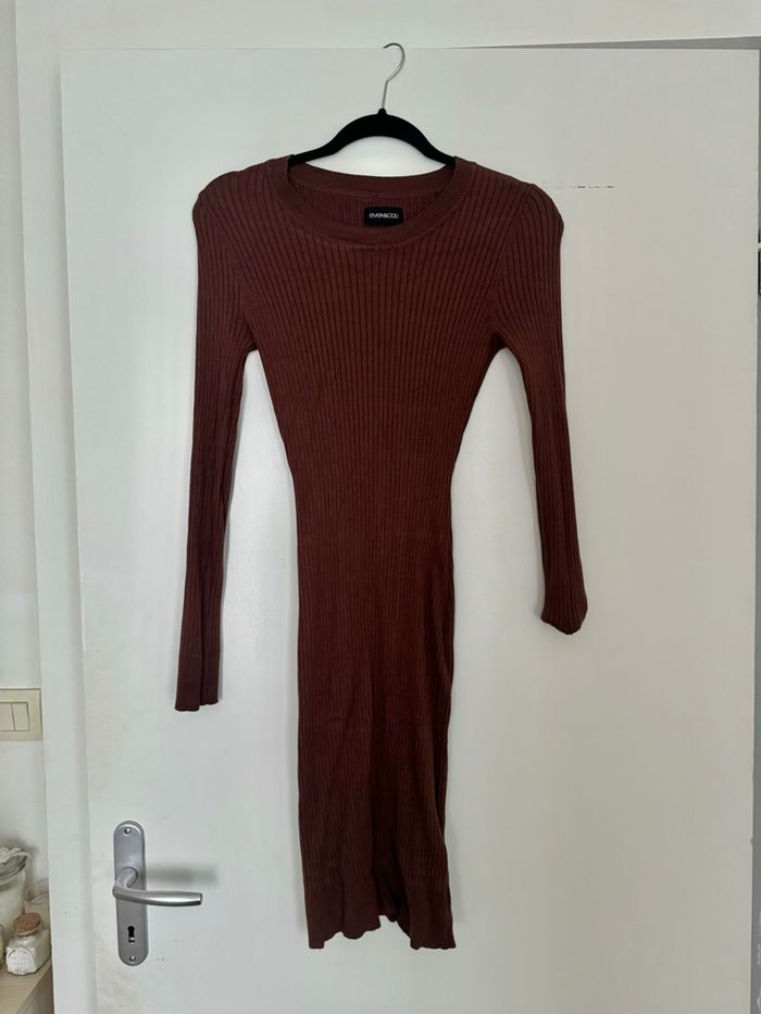 Robe en maille marron - photo numéro 2