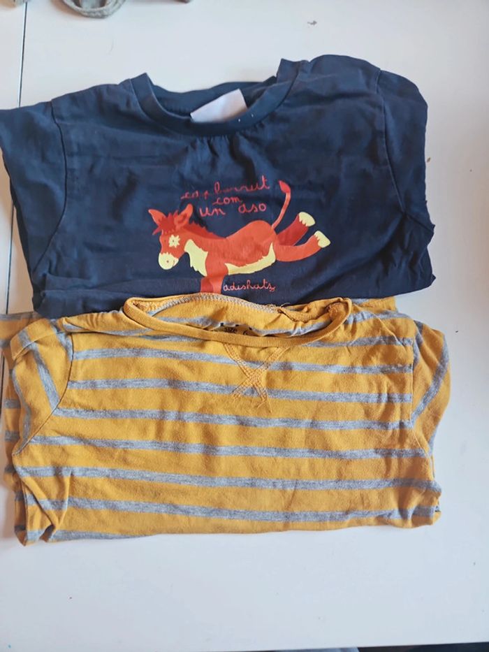 Lot de 2 t-shirts manches longues