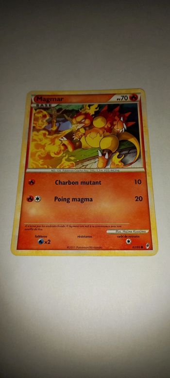Carte pokémon magmar