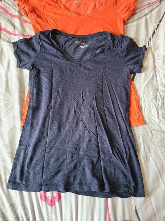 Lot tee shirt basic S - photo numéro 2