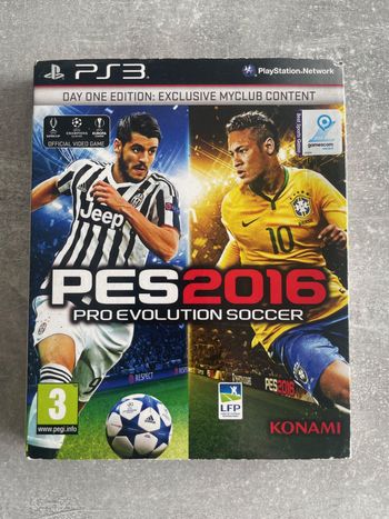 Jeu pour Sony PS3, PES 2016, Pro evolution soccer, day one edition en français.