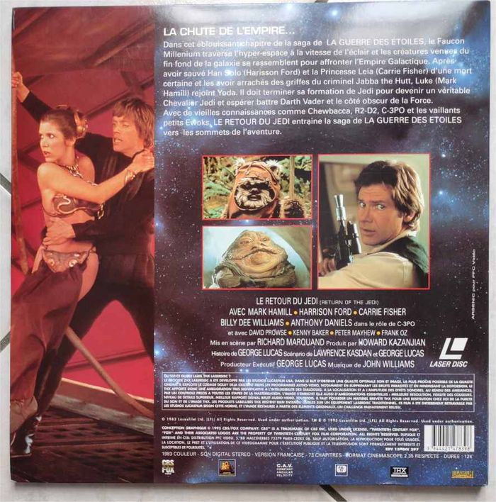 Star Wars Le retour du Jedi (double Laserdisc / LD) THX - photo numéro 2