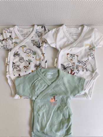 Lot de 3 bodies naissance