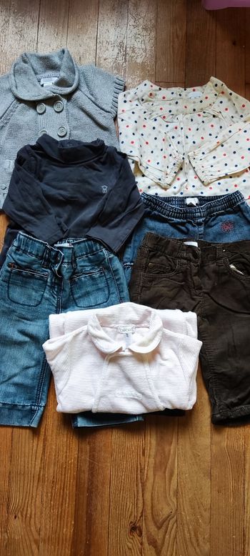 Lot de 7 vêtements fille 6 mois Obaïbii