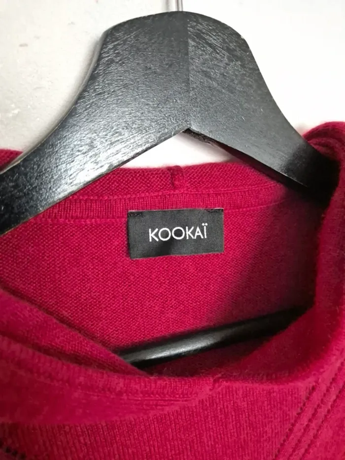 Pull à capuche angora mohair Kookaï taille 2 - photo numéro 4