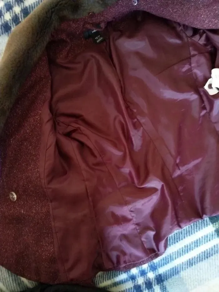 Veste cintrée col fausse fourrure - photo numéro 9