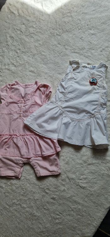Lot robe + combi 6 mois
