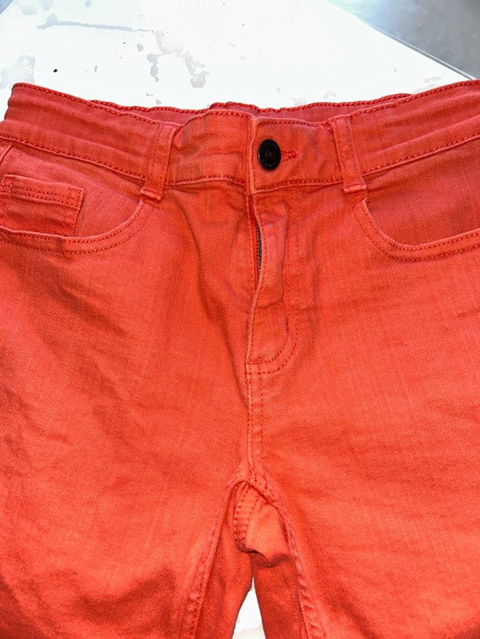 Short en jean rouge garçon 12 ans Kiabi - photo numéro 2