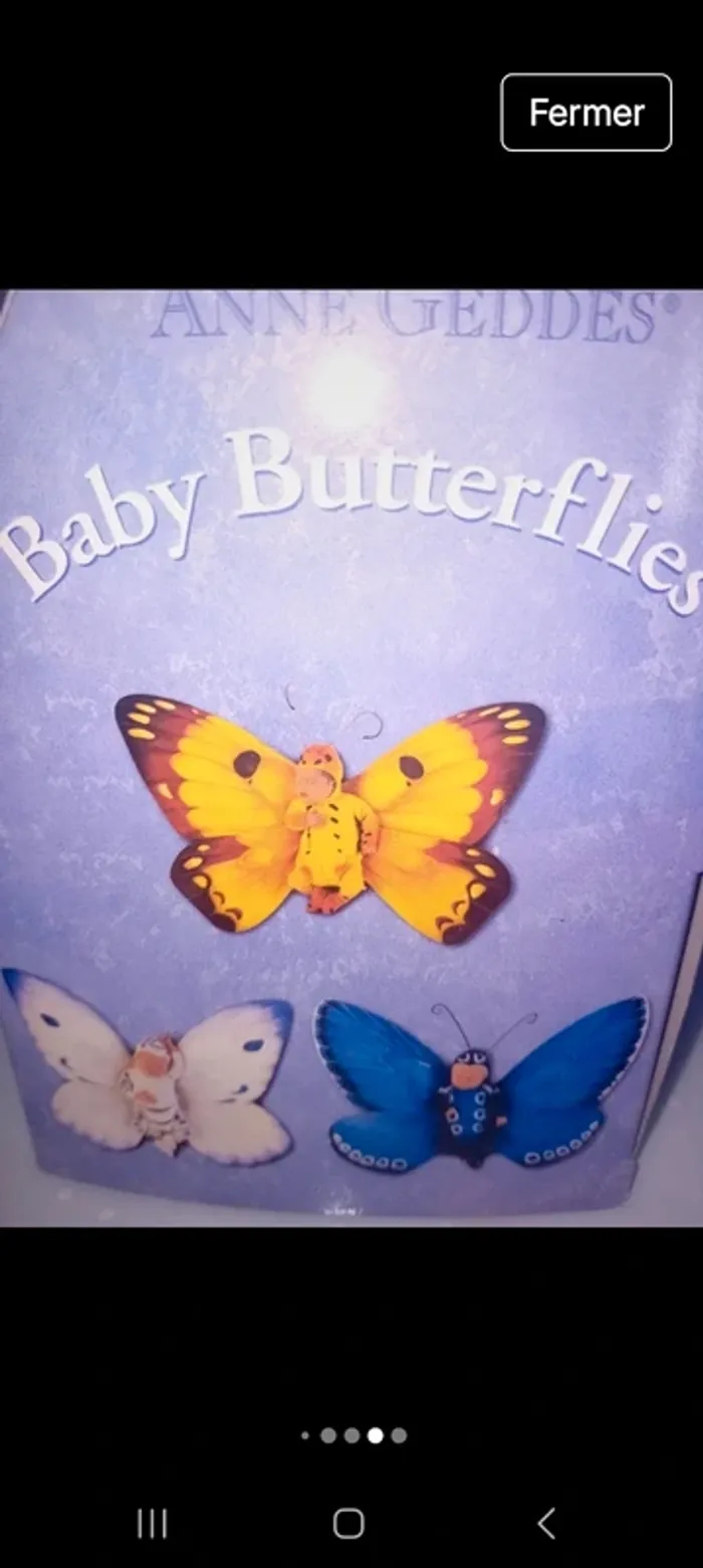 Baby butterfflies de Anne geddes jouet vintage des années 2000 - photo numéro 4