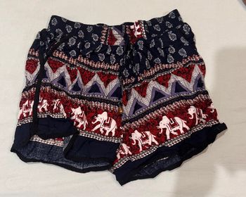 Short tissu léger motifs éléphants
