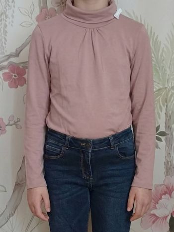 Col roulé Sergent Major 12 ans vieux rose