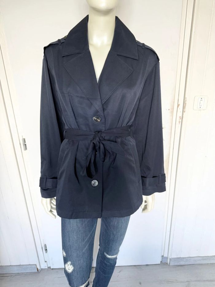 Trench court ONLY – Taille L – bleu marine – Neuf avec étiquette - photo numéro 12