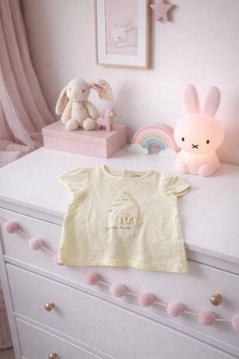 🦒 T-shirt Kiabi Bio "Petite Girafe" - 12 Mois 🦒