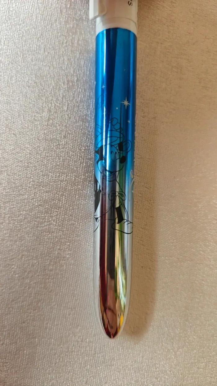Stylo Bic 4 couleurs Neuf Disneyland Paris Mickey Fantasia Irisé - photo numéro 3