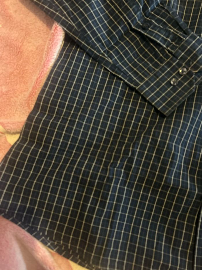 Chemise bleue à carreaux livergy - photo numéro 2