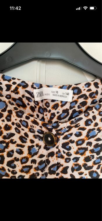 Robe Zara léopard T10ans
