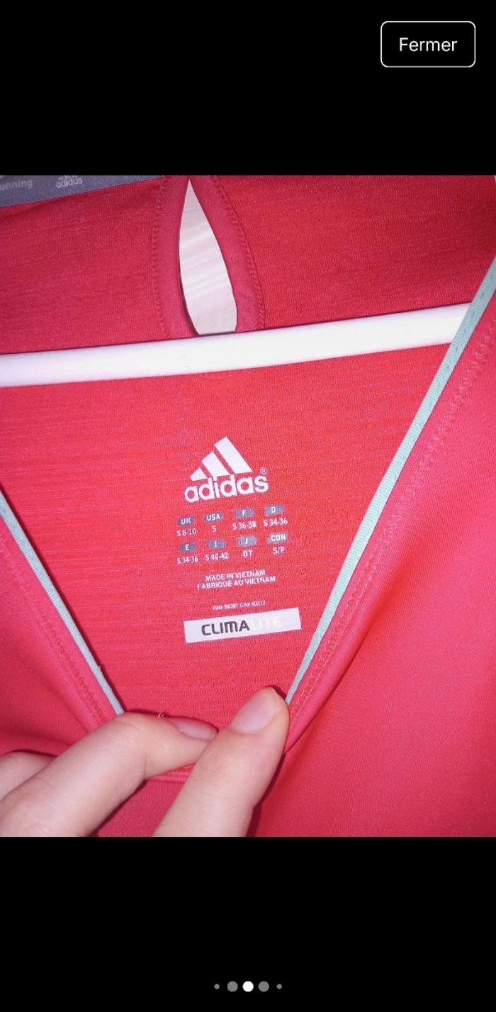 T-Shirt Femme Adidas - Taille S - Couleur Dynamique - photo numéro 12