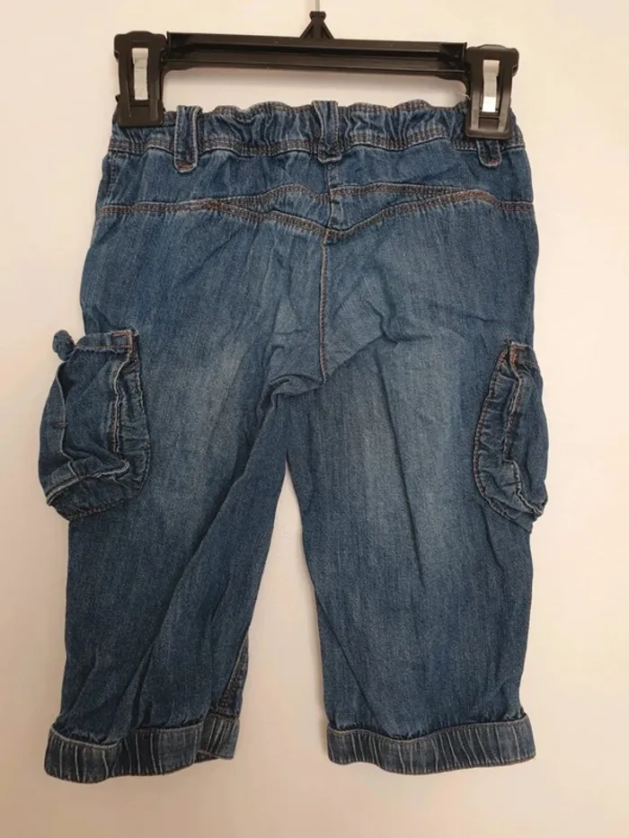 Pantacourt jeans vertbaudet enfant garçon taille 4 ans - photo numéro 3