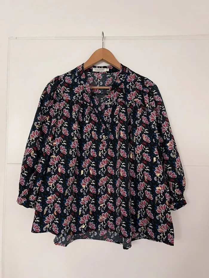 Superbe Blouse fleurie fluide 🌸 S  M 36 38 - photo numéro 6