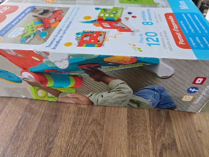 Jouet - FISHER PRICE - HCL05 - Cahier d'activités géant 2 en 1 - 3 niveaux d'apprentissage - Mixte - photo numéro 4