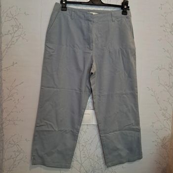 Pantacourt en toile gris