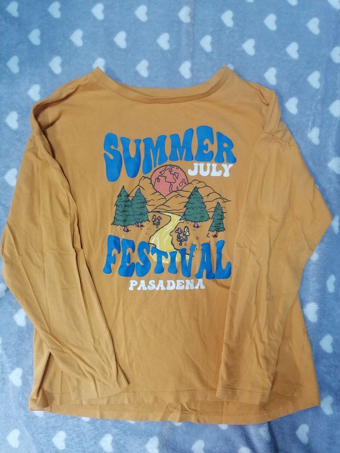 T-shirt manches longues ☀️ garçon 12 ans - photo numéro 2