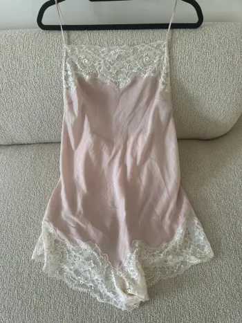 Combi short nuisette OYSHO rose poudré dentelle 🎀