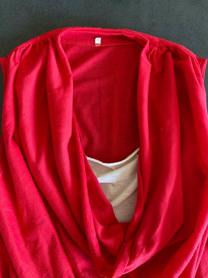 Débardeur rouge femme taille 38 - photo numéro 3