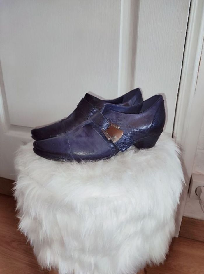 Bottines Dorking en cuir, petits talons, pointure 36