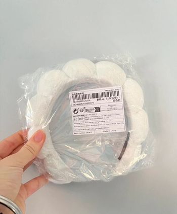 Serre tête fleur maquillage blanc