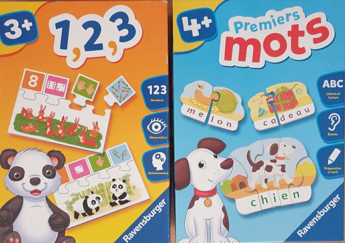 Lot de 2 jeux éducatifs Ravensburger 1ere main
