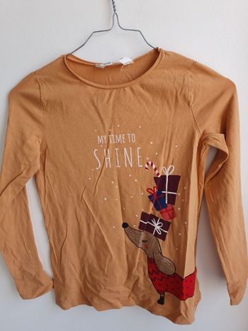 T-shirt ML fille 8-10 ans