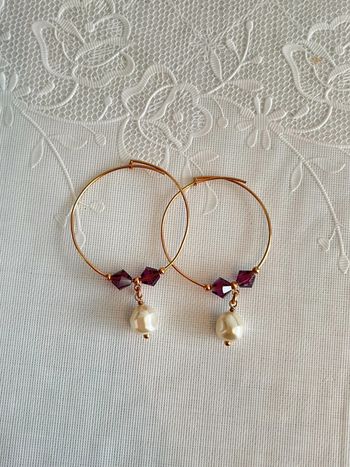 Boucle d’oreille plaque or